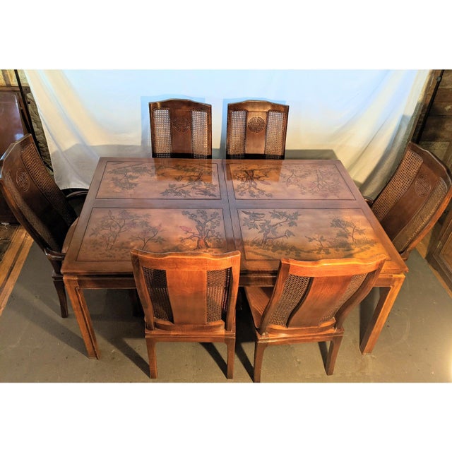 Vintage Bernhardt Flair Division Shibui Style Extendable Dining Set