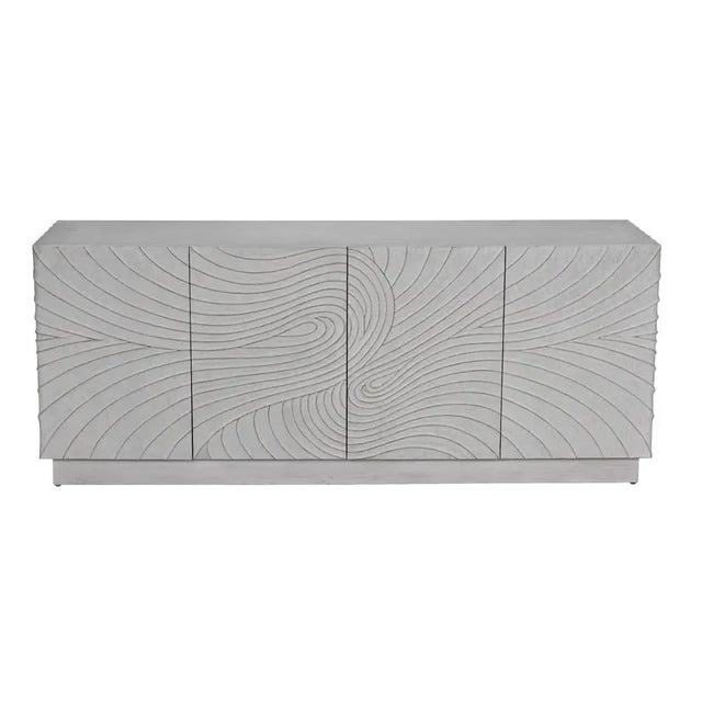 Mid-Century Modern NOIR Cavalier Sideboard, White Wash For Sale - Image 3 of 5