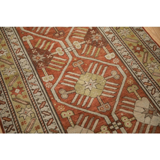 Old New House Antique Distressed Caucasian Rug Runner - 3'1" x 11'2" For Sale - Image 4 of 10