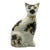 Antique 19th-Century English Staffordshire Spongeware Cat Figurine For Sale