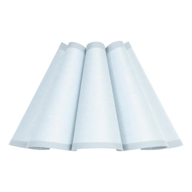 Regina Andrew Polly Scalloped Shade, Mist Blue For Sale