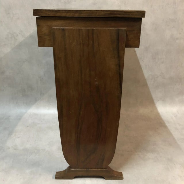 Walnut Veneer Side Table, 1930s For Sale - Image 6 of 10
