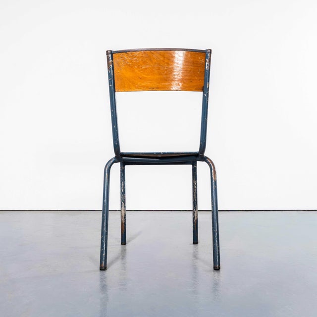 Brown Stacking Dining Chairs, 1950s, Set of 4 For Sale - Image 8 of 13