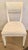 Stylish Caracole Couture White Cut Velvet Sweet Seat Side Chair/Desk Chair, white wood frame with soft brass accents,...