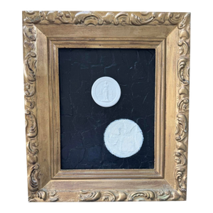 Vintage Venus De Milo Grand Tour Plaster Intaglio Replica on Abstract, Framed
