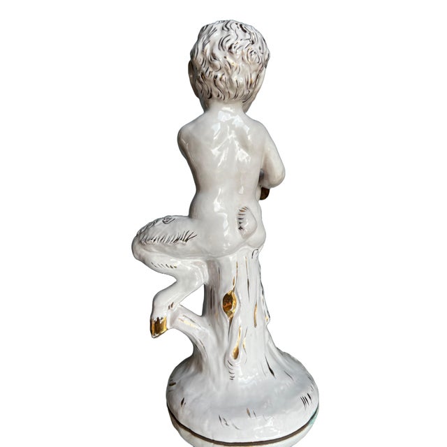 1930s Bandini for Zaccagnini Italian Ceramic Cherub Statues - a Pair For Sale In New York - Image 6 of 12