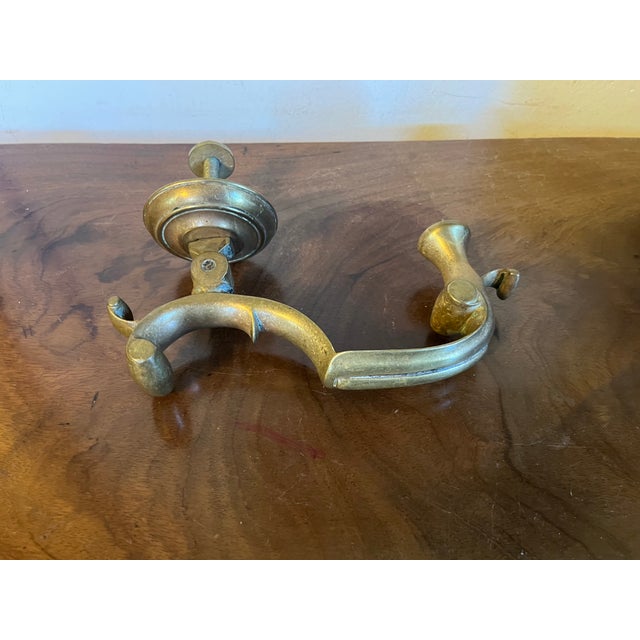 Large Antique 19th Century Georgian Style Heavy Cast Brass Doctor's Door Knocker For Sale - Image 11 of 13