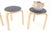 Set of 3 Early Round Nesting Side Occasional Tables by Alvar Aalto Mid Century