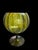 1960s Avocado Green Empoli Optic Italian Glass Stemmed Bowl Vase For Sale - Image 5 of 7