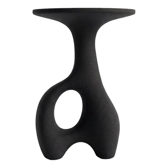 3D Printed Black Sand Side Table by Bryant Creative Industries S.L. For Sale