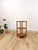 Mid-Century Modern Vintage Woven Rattan Shelf Table Glass Top Coastal Boho Accent Hollywood Regency For Sale - Image 3 of 7