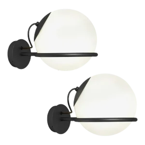 Gino Sarfatti Model 238/1 Wall Lamps in Black - a Pair