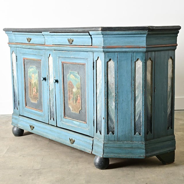 Italian 18th Century Painted Buffet For Sale - Image 9 of 12