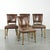 Vintage Cowhide Leather and Wood Dining Chairs, Set of 4 For Sale - Image 16 of 16