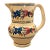 1960s Vintage Spanish Hand-Painted Folk Art Ceramic Pitcher For Sale
