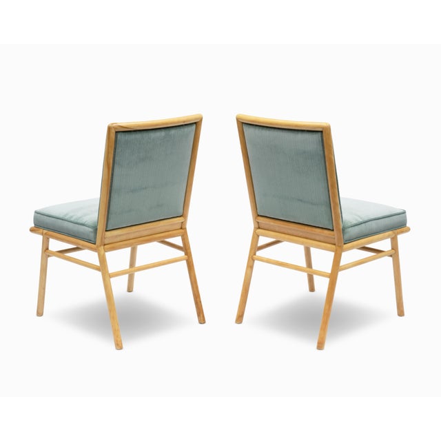 Pair of Vintage Mid Century Side Chairs by t.h. Robsjohn Gibbings For Sale In Los Angeles - Image 6 of 9