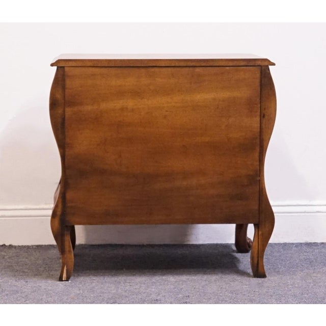 White of Mebane Lorraine IV Collection Solid Cherry 25" Two Drawer Bombe Chest Nightstand For Sale - Image 12 of 13