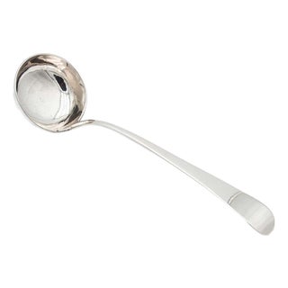 Vintage Silver Soup Ladle For Sale