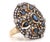 2.57 Carat Blue Sapphire and Diamond Gold Ring, Size 7.75 For Sale - Image 9 of 9