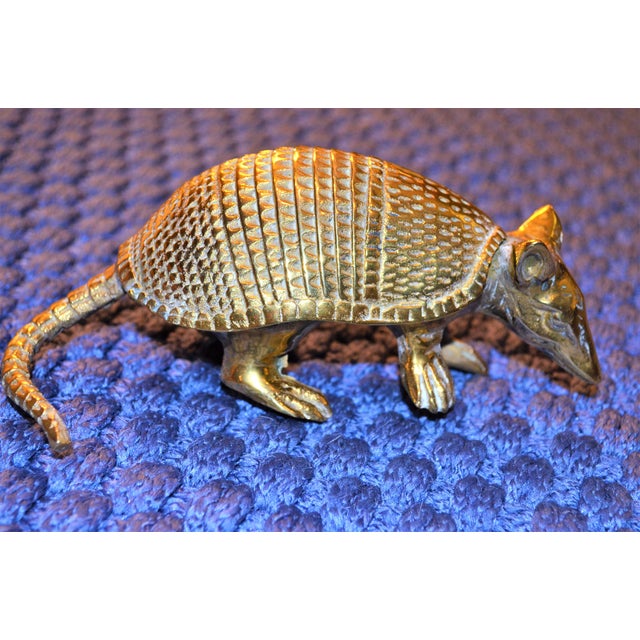 Vintage Solid Brass Armadillo Figurine Chairish