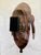 Brown 20th Century Baule Portrait Mask in Lucite Museum Display For Sale - Image 8 of 10