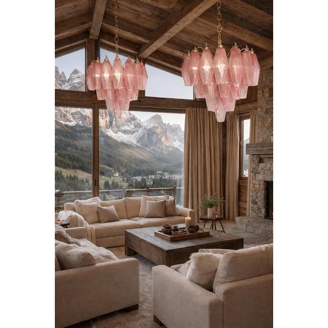 Vintage Murano Glass Chandeliers, 1990 For Sale - Image 12 of 13