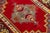 Textile Vintage Handmade Khotan Wool Rug in Red With Medallion Design - 3′5″ × 5′8″ For Sale - Image 7 of 7