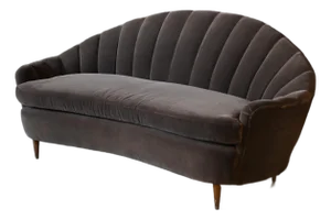 Italian Mid Century Modern Shell Sofa