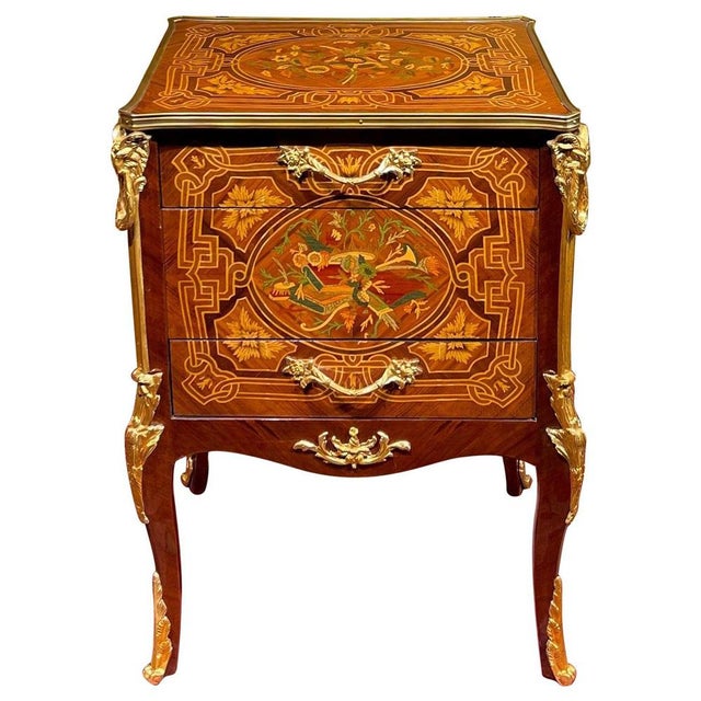 20th Century Napoleon III Side Table in Marquetry For Sale - Image 17 of 17