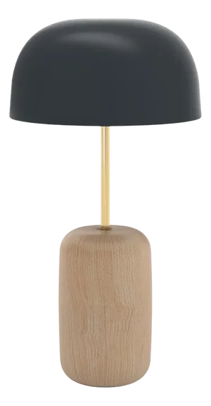 Slate Grey Lampshade Nina Table Lamp by Harto