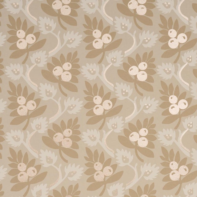 Contemporary Schumacher Custis Orchard Wallpaper In Twig For Sale - Image 3 of 4
