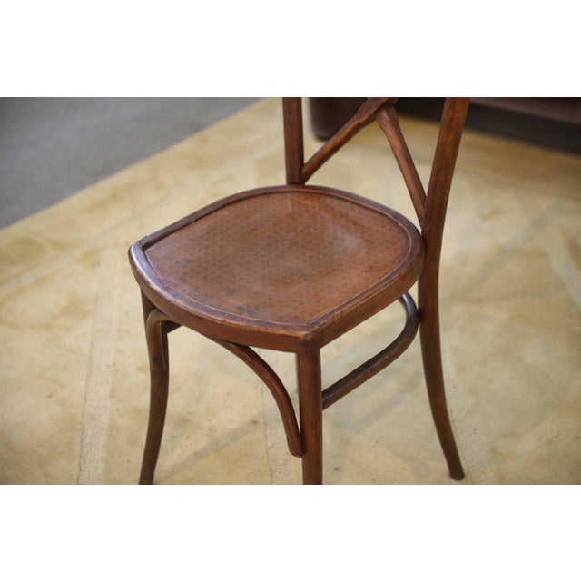Vintage Bentwood Bistro Chairs, 1950s, Set of 2 For Sale - Image 9 of 10