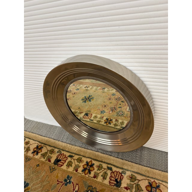 Early 21st Century Stainless Steel Ship Porthole Mirror For Sale - Image 5 of 12