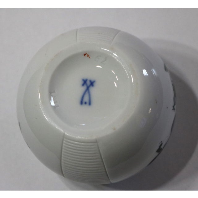 Metal 1920's Meissen Dragon Match Striker With Sterling Silver Collar For Sale - Image 7 of 9