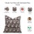 Fabdivine Handcrafted Block Print Cushion Cover 14x14 Inch Pure Linen-Zicron For Sale - Image 4 of 4