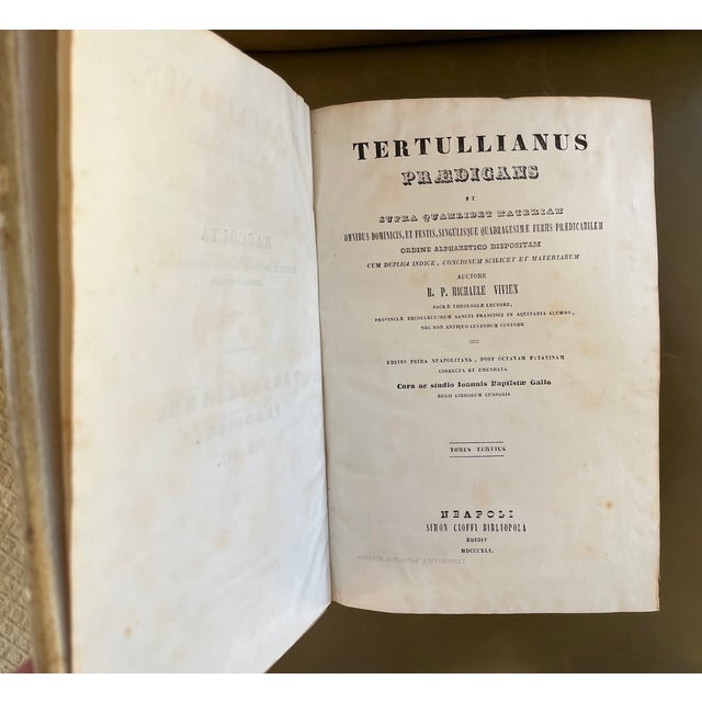 Fine Leather Bindings - The Raccolata - Books in Vellum Published Naples, Italy Circa 1841 - 3 Volumes For Sale - Image 16 of 18