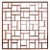 Adesso Imports Mid-Century Modern Geometric Room Divider For Sale