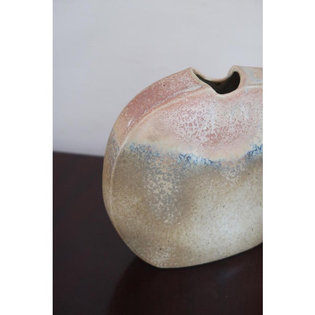 Modernist Pebble Vase in Porcelain by Virebent, France, 1970s For Sale - Image 4 of 12