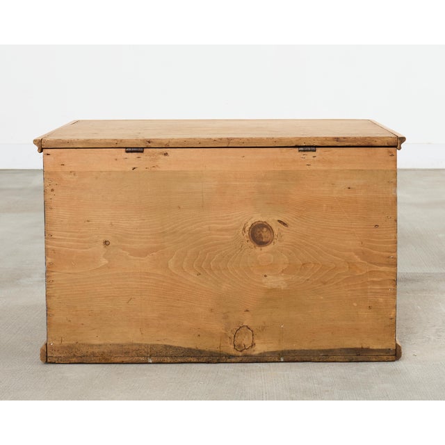 Country English Painted Pine Trunk With Georgian House Facade For Sale - Image 18 of 18