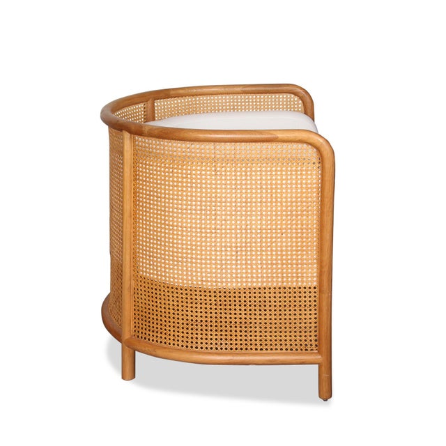 Fields Cane Back White Accent Chair From Crate & Barrel Chairish