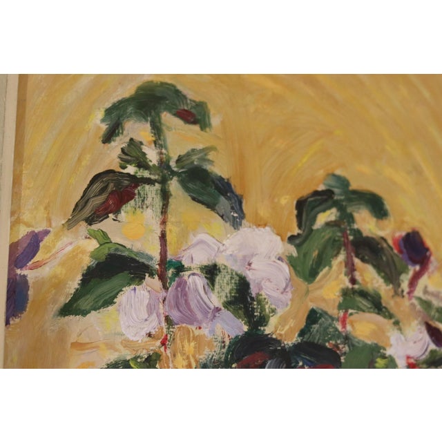 Rulle Abrahamsson, Whorls of Bloom, 1950s, Oil on Panel, Framed For Sale - Image 14 of 18