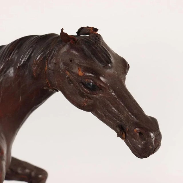 Horse Figure in Leather For Sale - Image 3 of 8