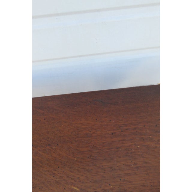 Early 20th Century Early 1900s Victorian Oak Carved Side End Table For Sale - Image 5 of 13