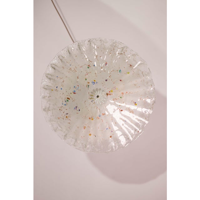 Glass Multicolor Rainbow Murano Glass With Murrine Ceiling Light, 1970s For Sale - Image 7 of 12