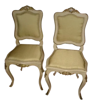 French Louis XV Style Side Chairs - a Pair