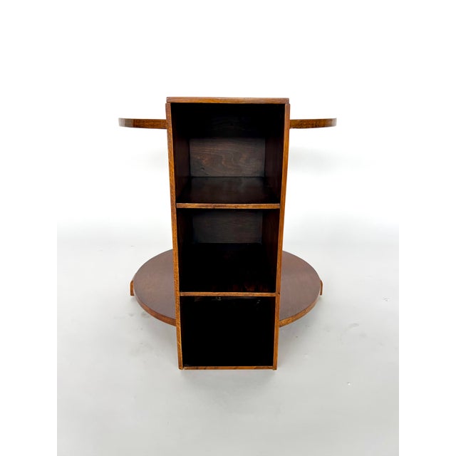 Mid 20th Century Mid 20th Century Art Deco Side Table With Built in Shelves For Sale - Image 5 of 5