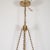 Metal "Fishbowl" Glass and Brass Pendant For Sale - Image 7 of 9