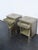 Embossed Metal Overlay End Tables Nightstands a Pair 6674 For Sale - Image 12 of 18