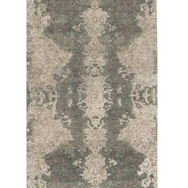 One-of-a-kind Abstract Modern Handmade Silk and Wool Rug by Doris Leslie Blau For Sale - Image 4 of 7