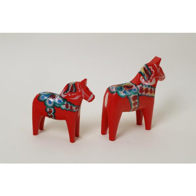This lovely pair of horses is a perfect example of classic Swedish craftsmanship. The beautiful Nordic colors will take...